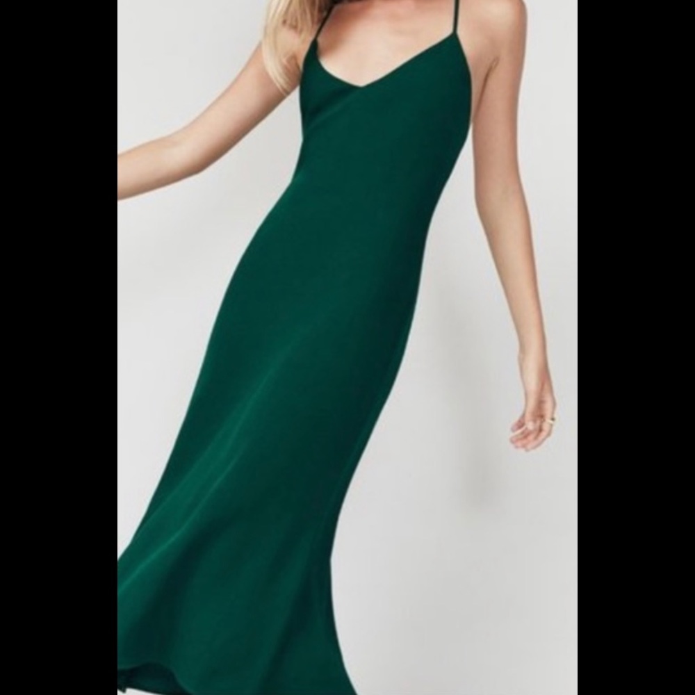 Remformation flint dress- emerald